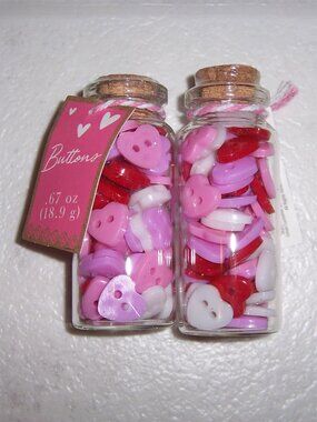 Target Bullseye's Playground Heart Buttons Red Pink Purple White NEW